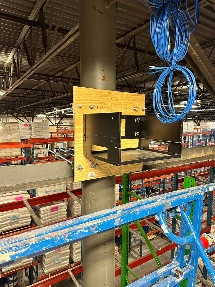 Warehouse Network Equipment Mount
